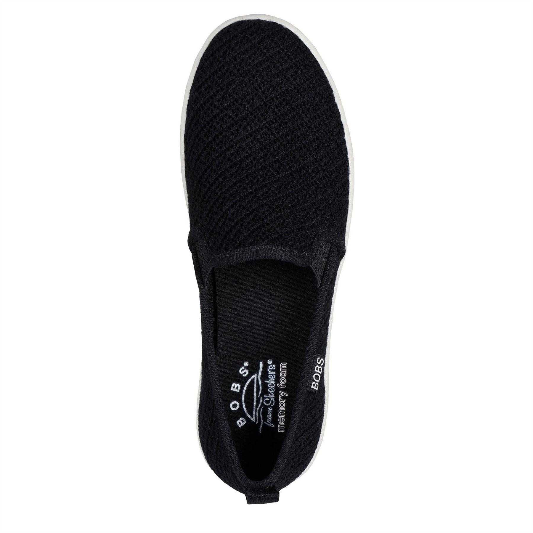 Black - Lifestyle - Skechers Womens-Ladies Woven Espadrilles
