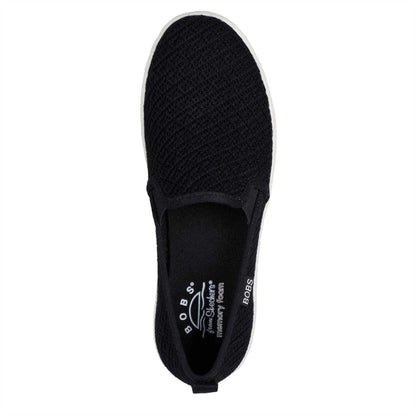 Black - Lifestyle - Skechers Womens-Ladies Woven Espadrilles