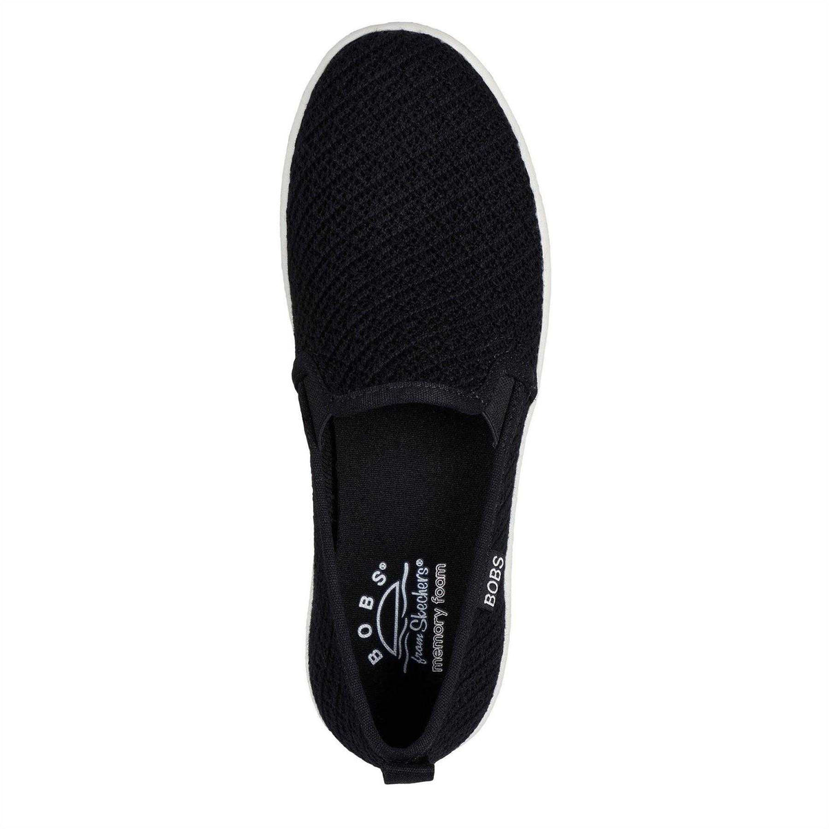 Black - Lifestyle - Skechers Womens-Ladies Woven Espadrilles
