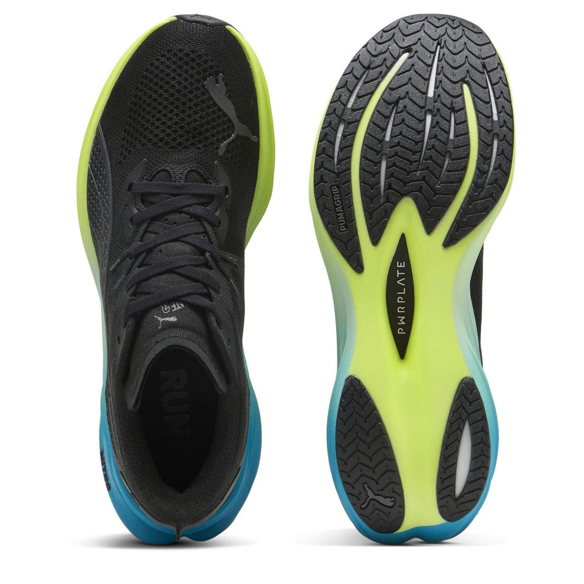 Puma Black - Side - Puma Mens Deviate NITRO 3 Hyrox Running Shoes