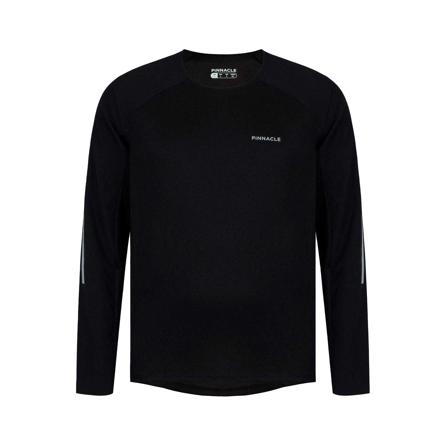 Black - Front - Pinnacle Mens MTB Long-Sleeved Cycling Jersey