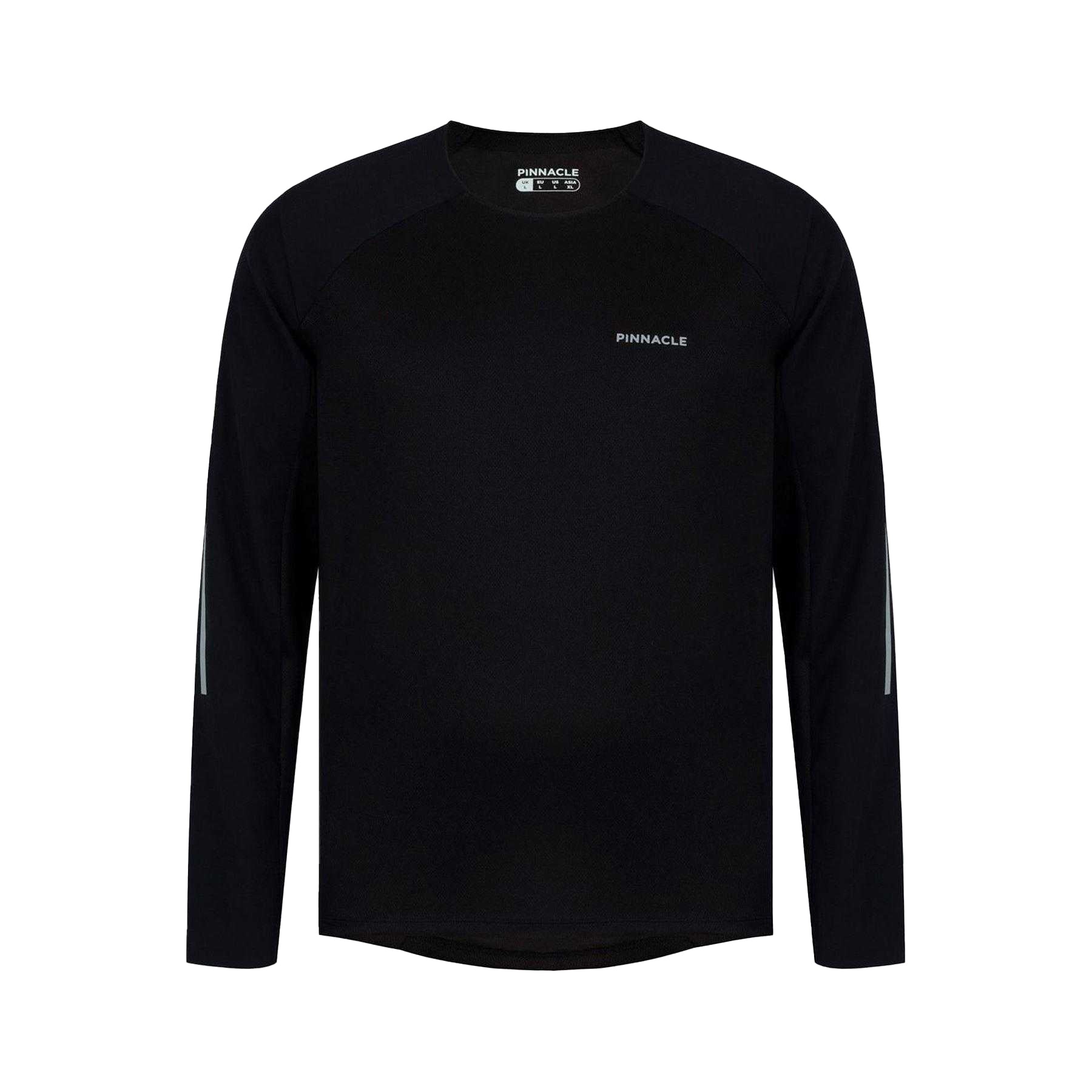 Black - Front - Pinnacle Mens MTB Long-Sleeved Cycling Jersey
