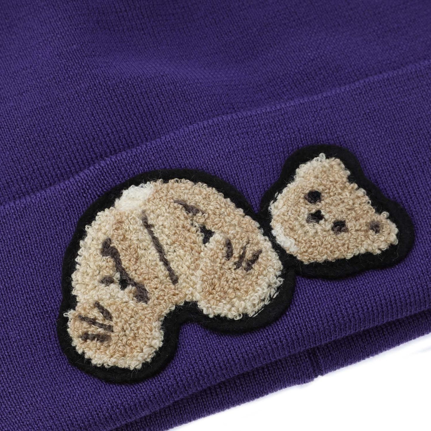 Purple - Side - Palm Angels Unisex Adult Bear Beanie