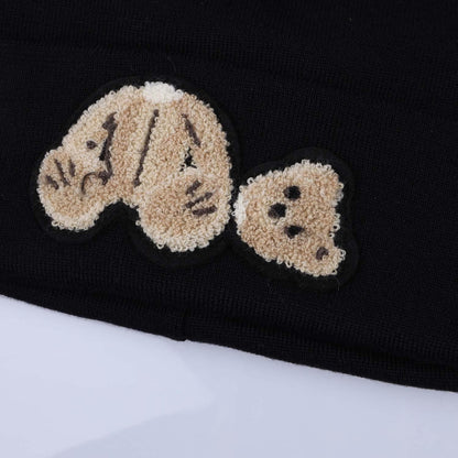 Black - Side - Palm Angels Unisex Adult Bear Beanie
