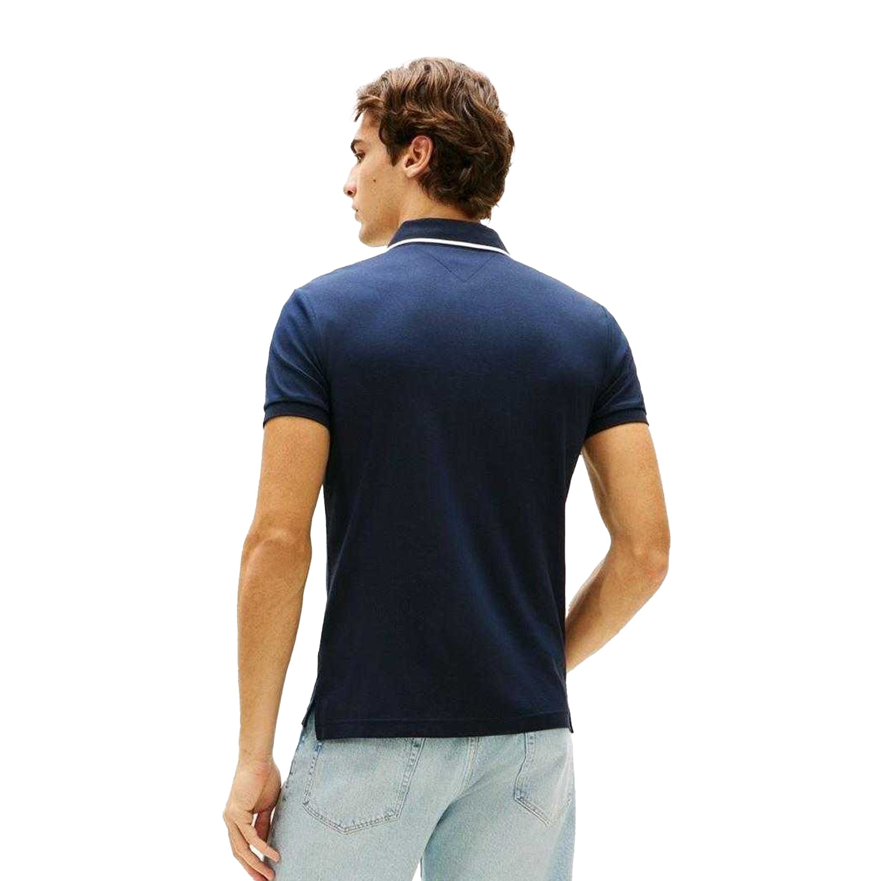 Desert Sky - Back - Tommy Hilfiger Mens Pique Polo Shirt