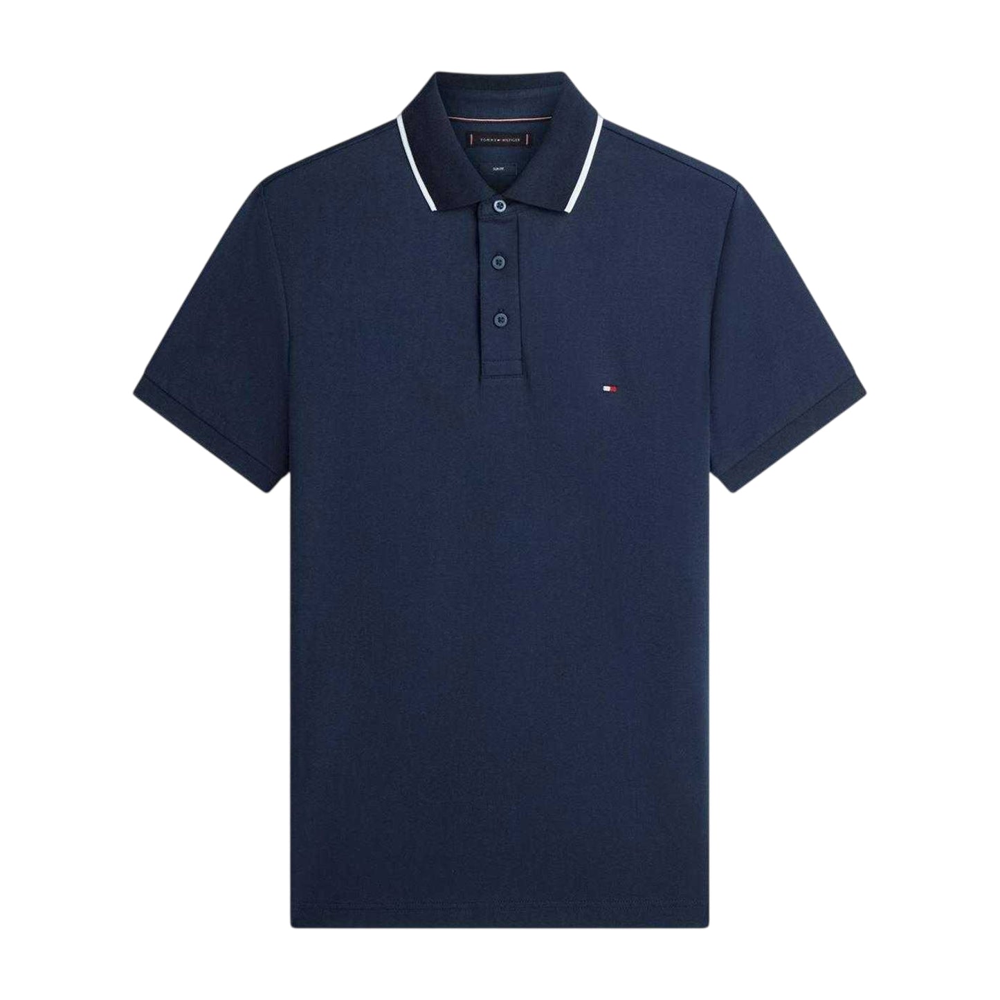 Desert Sky - Front - Tommy Hilfiger Mens Pique Polo Shirt