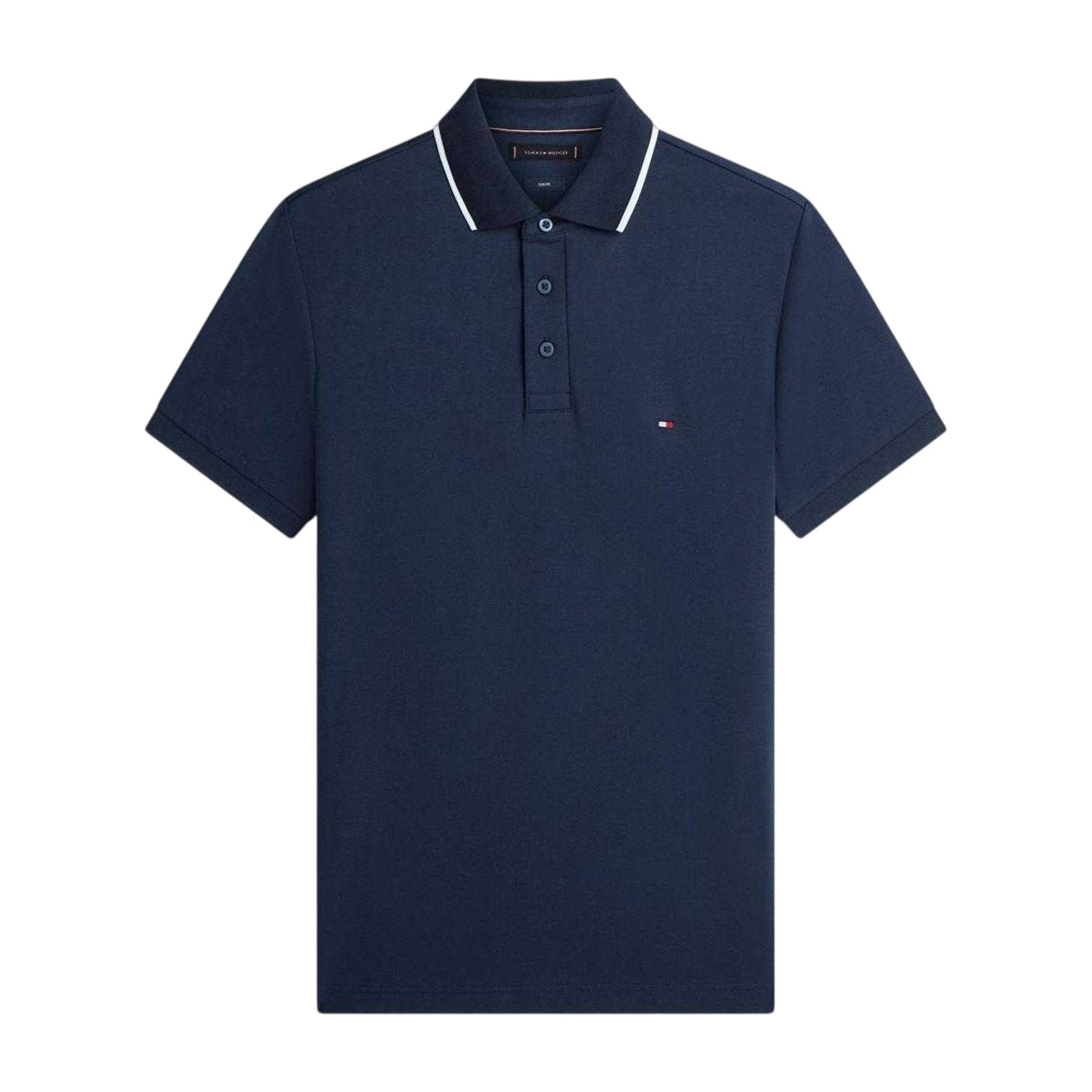 Desert Sky - Front - Tommy Hilfiger Mens Pique Polo Shirt