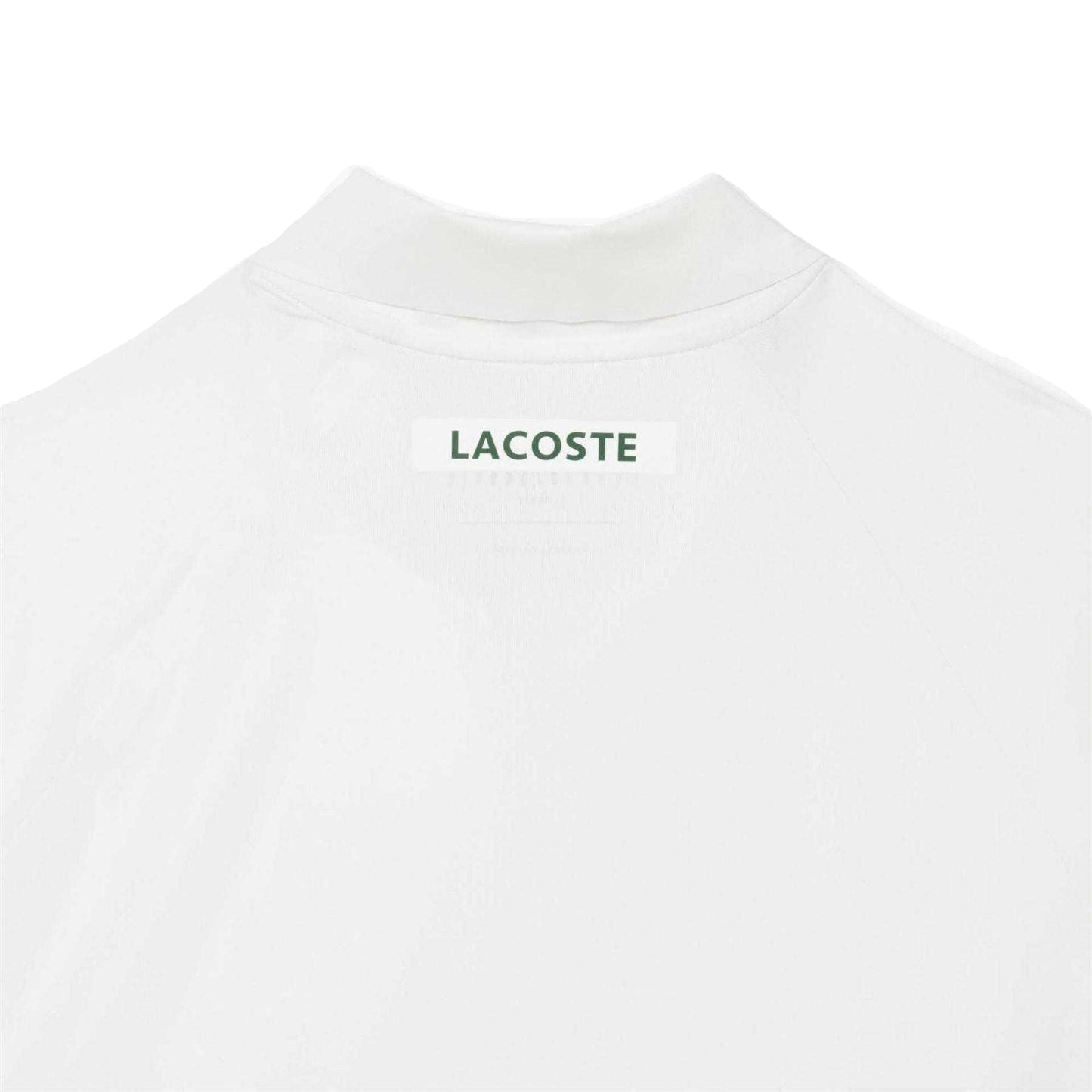 White - Back - Lacoste Mens Novak Djokovic On Court Polo Shirt