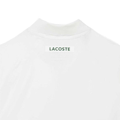 White - Back - Lacoste Mens Novak Djokovic On Court Polo Shirt