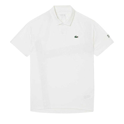 White - Front - Lacoste Mens Novak Djokovic On Court Polo Shirt