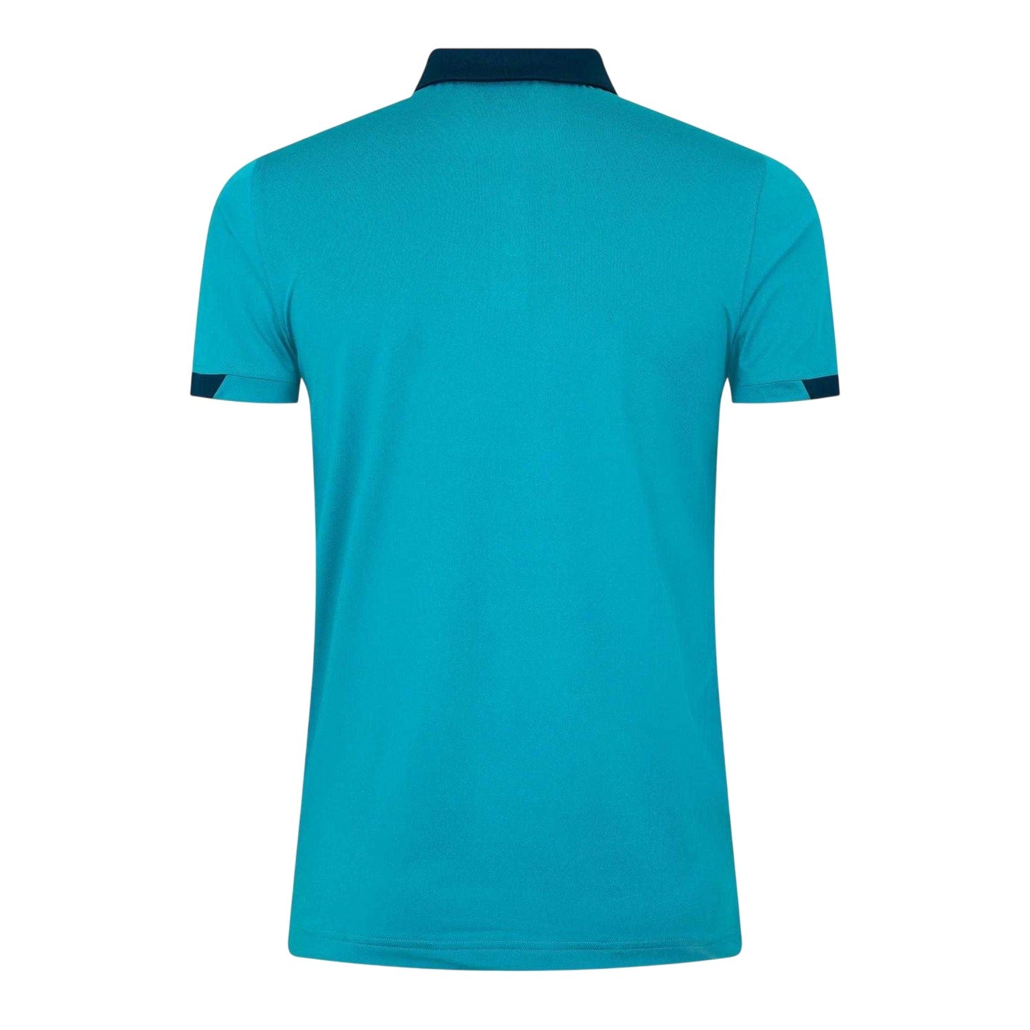 Viridian Green-Bay Green - Back - Castore Mens Wolverhampton Wanderers FC Travel Polo Shirt
