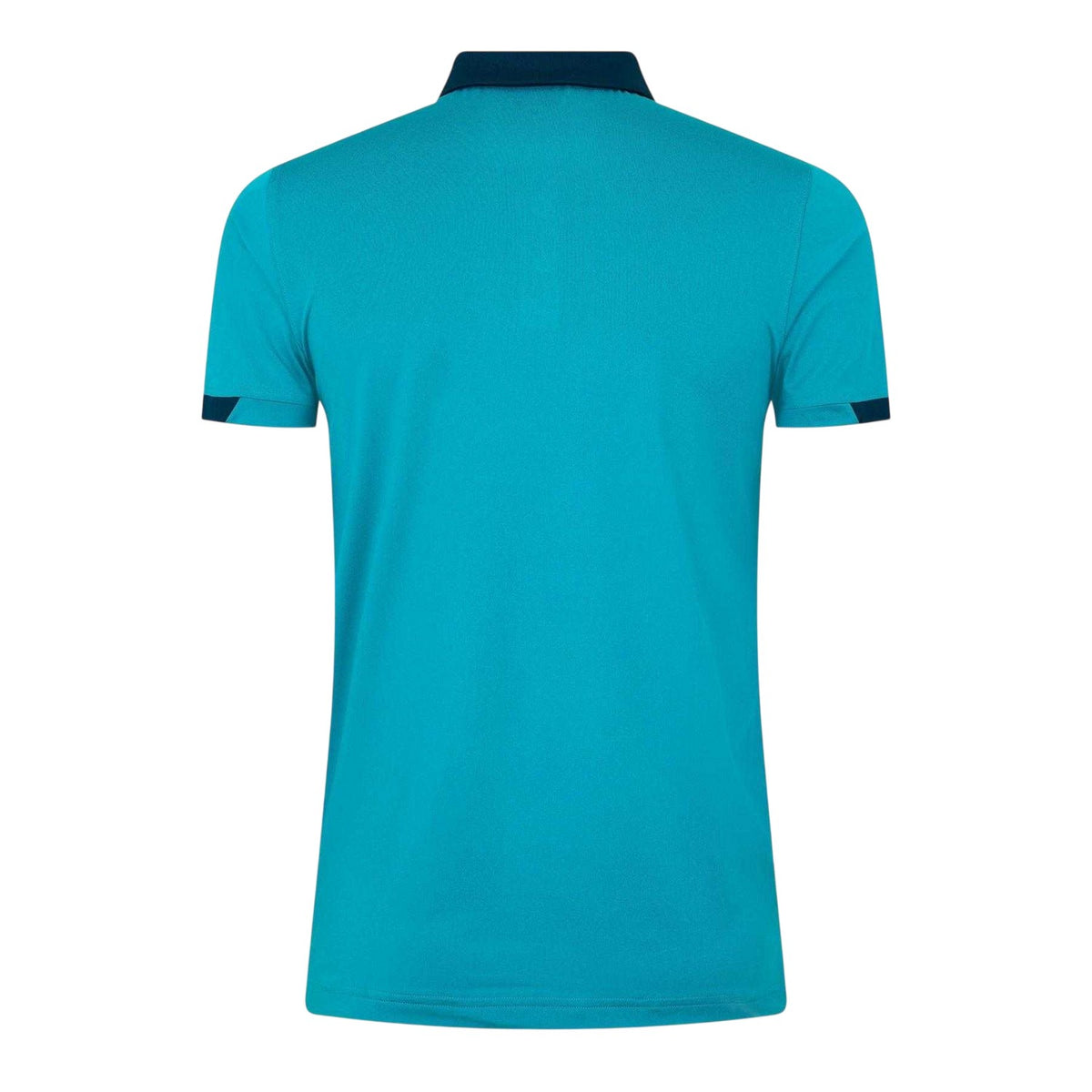 Viridian Green-Bay Green - Back - Castore Mens Wolverhampton Wanderers FC Travel Polo Shirt