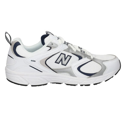 White-Navy - Front - New Balance Childrens-Kids 408 Running Trainers