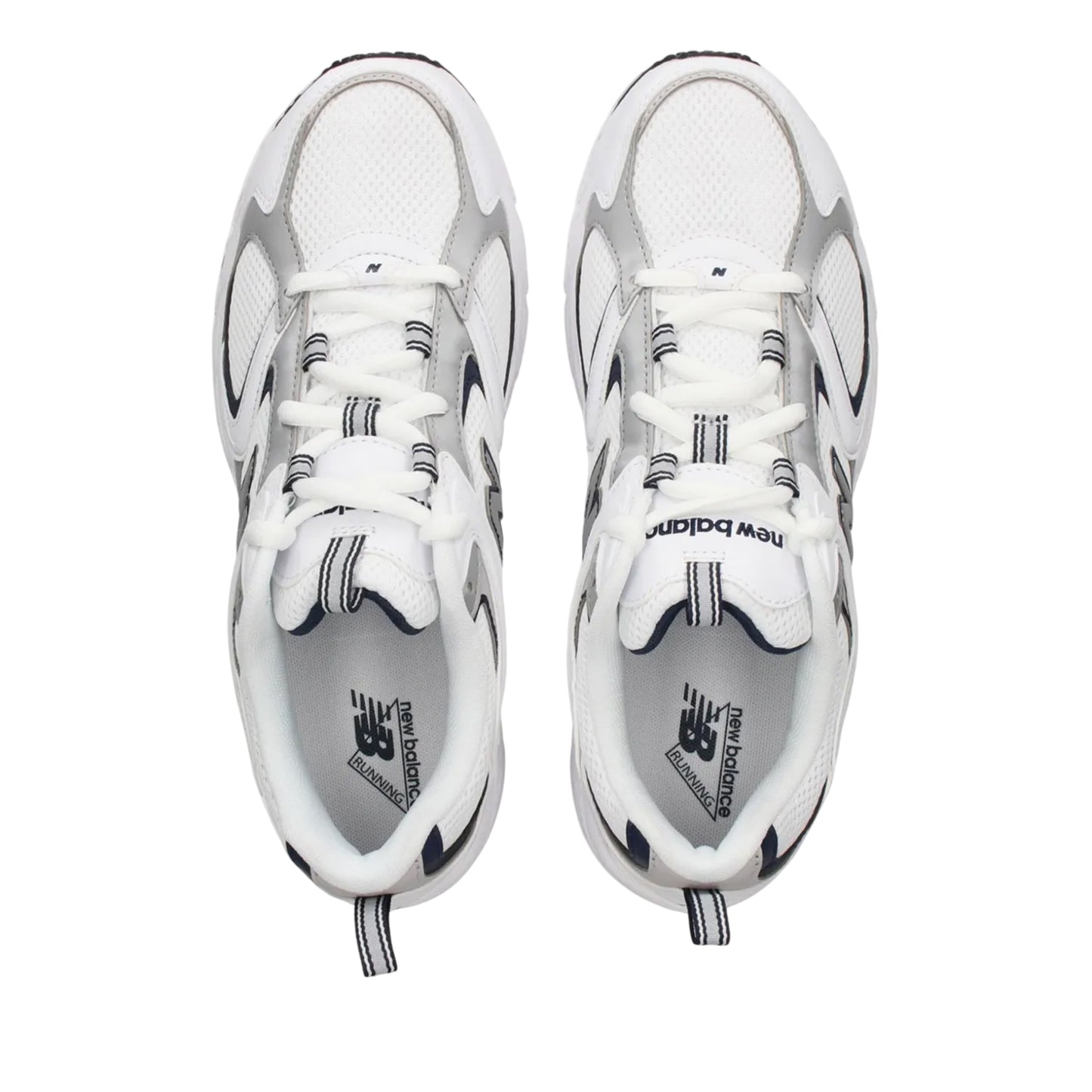 White-Navy - Lifestyle - New Balance Childrens-Kids 408 Running Trainers