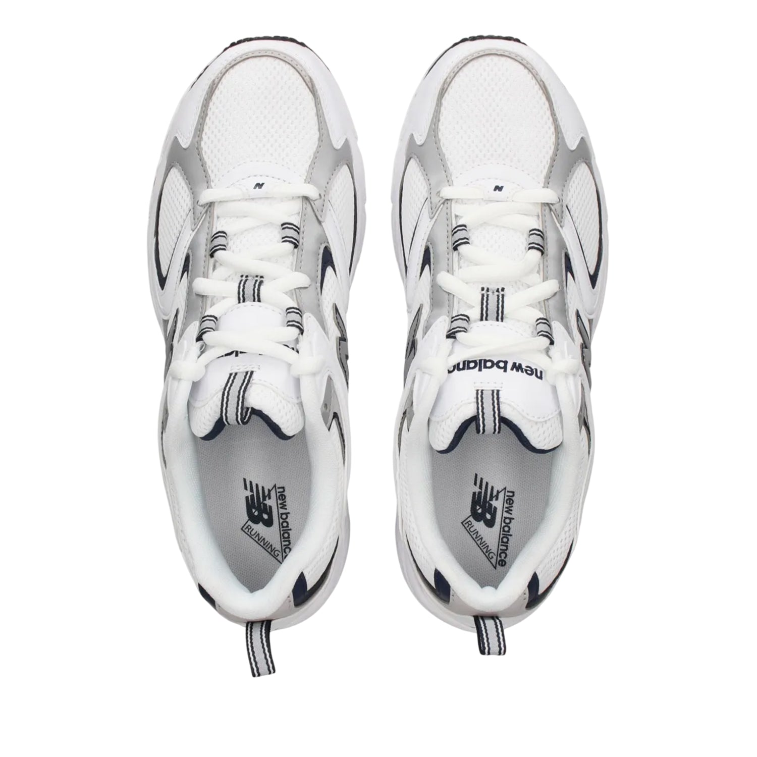 White-Navy - Lifestyle - New Balance Childrens-Kids 408 Running Trainers