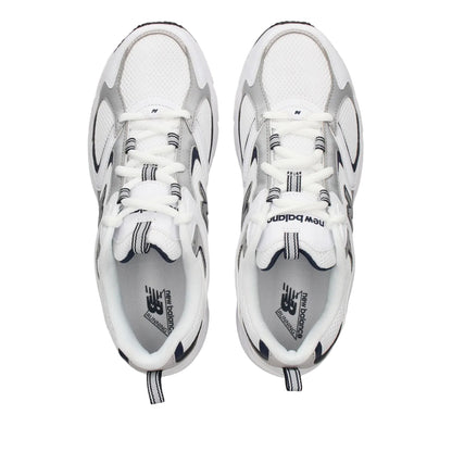 White-Navy - Lifestyle - New Balance Childrens-Kids 408 Running Trainers