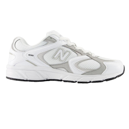White-Black - Front - New Balance Childrens-Kids 408 Running Trainers