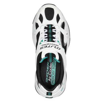 White-Black - Side - Skechers Childrens-Kids DLites 4.0 Chunky Sole Trainers