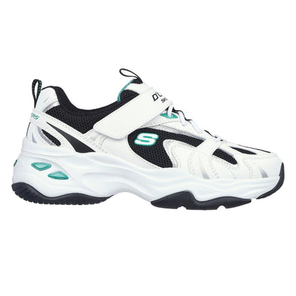 White-Black - Front - Skechers Childrens-Kids DLites 4.0 Chunky Sole Trainers