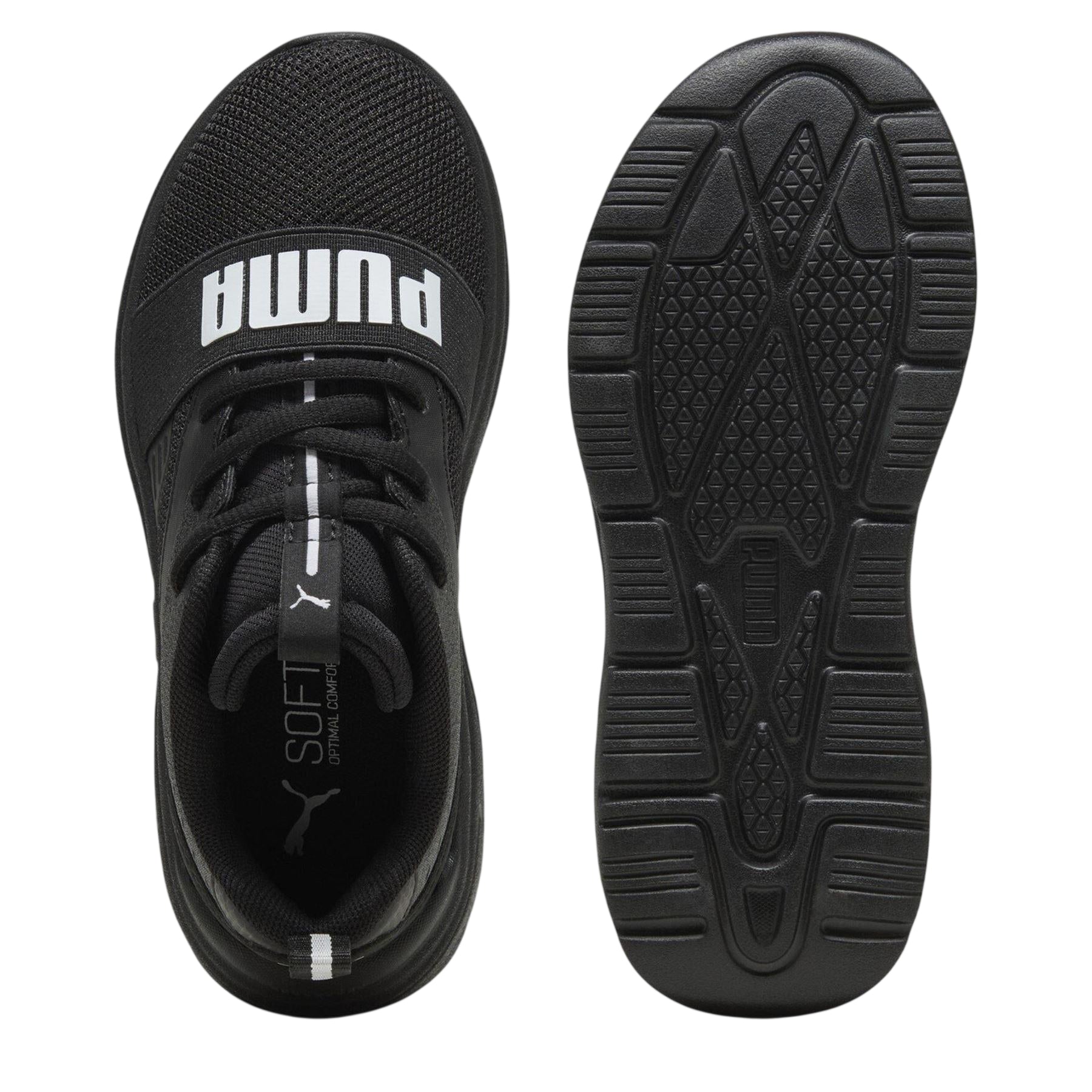 Triple Black - Lifestyle - Puma Childrens-Kids Wired Run Softride Trainers