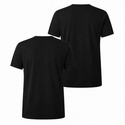 Black - Back - Emporio Armani EA7 Mens Logo Crew Neck T-Shirt (Pack of 2)