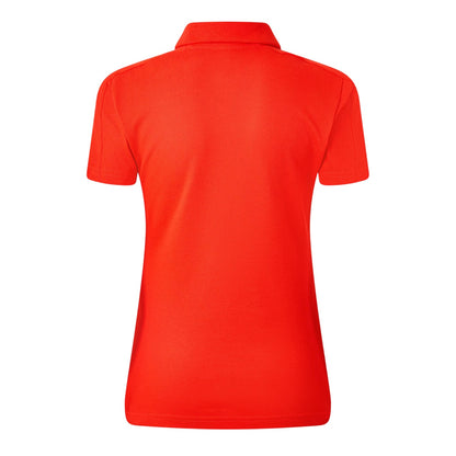 Red - Back - Adidas Womens-Ladies Logo Polo Shirt