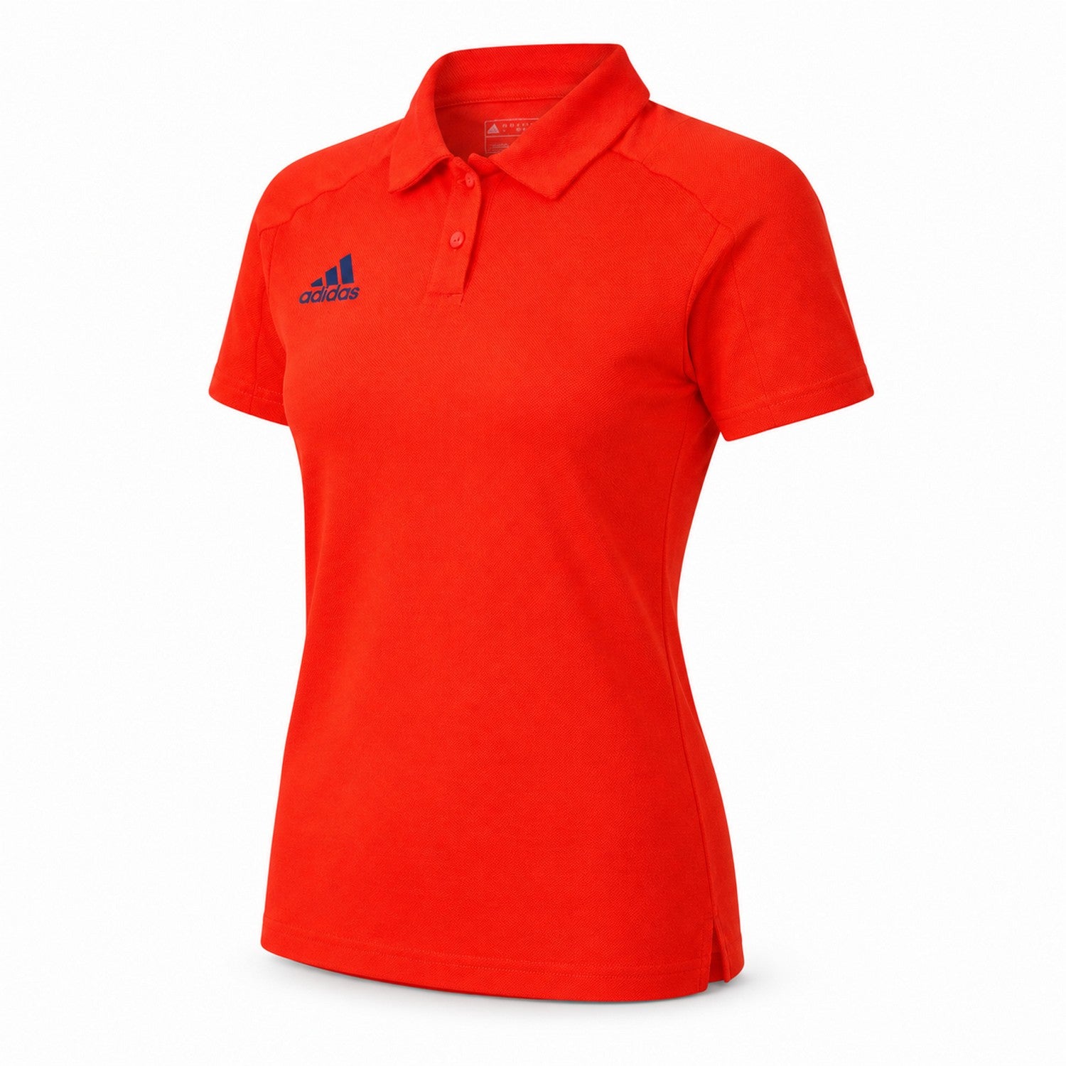 Red - Side - Adidas Womens-Ladies Logo Polo Shirt
