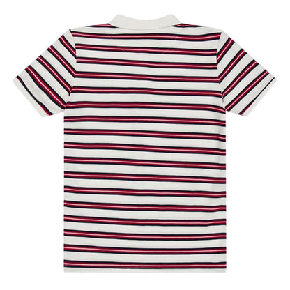 White - Back - Farah Childrens-Kids Striped Polo Shirt