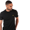 Black - Side - Lyle & Scott Mens Crew Neck T-Shirt