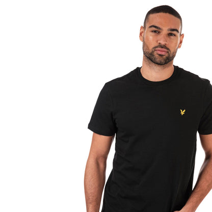 Black - Lifestyle - Lyle & Scott Mens Crew Neck T-Shirt