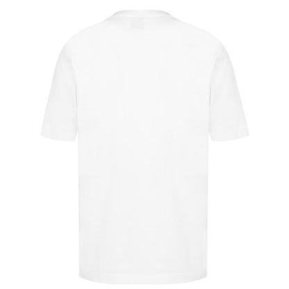 White - Back - Boss Mens Tchup Logo Oversized T-Shirt