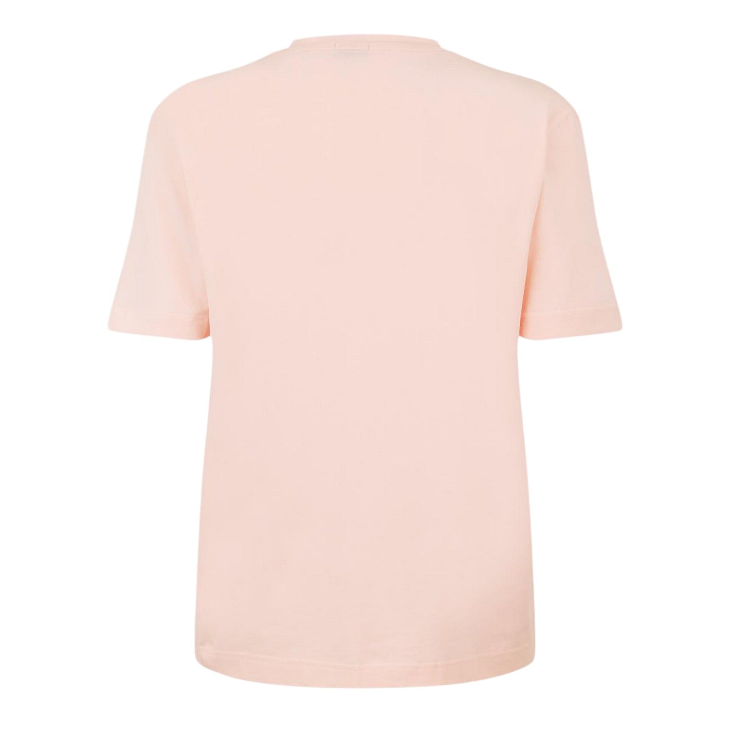 Pink - Back - Boss Mens Tchup Logo Oversized T-Shirt