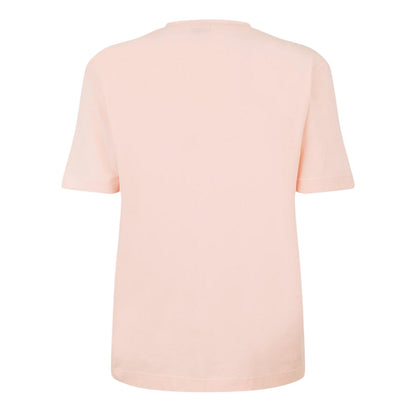 Pink - Back - Boss Mens Tchup Logo Oversized T-Shirt