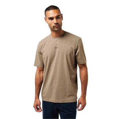Green - Lifestyle - Boss Mens Tchup Logo Oversized T-Shirt