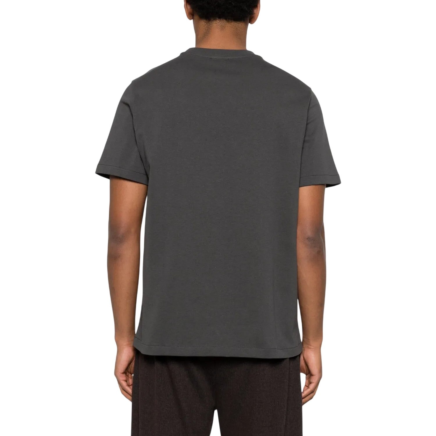 Dark Grey - Back - Boss Mens Tchup Logo Oversized T-Shirt