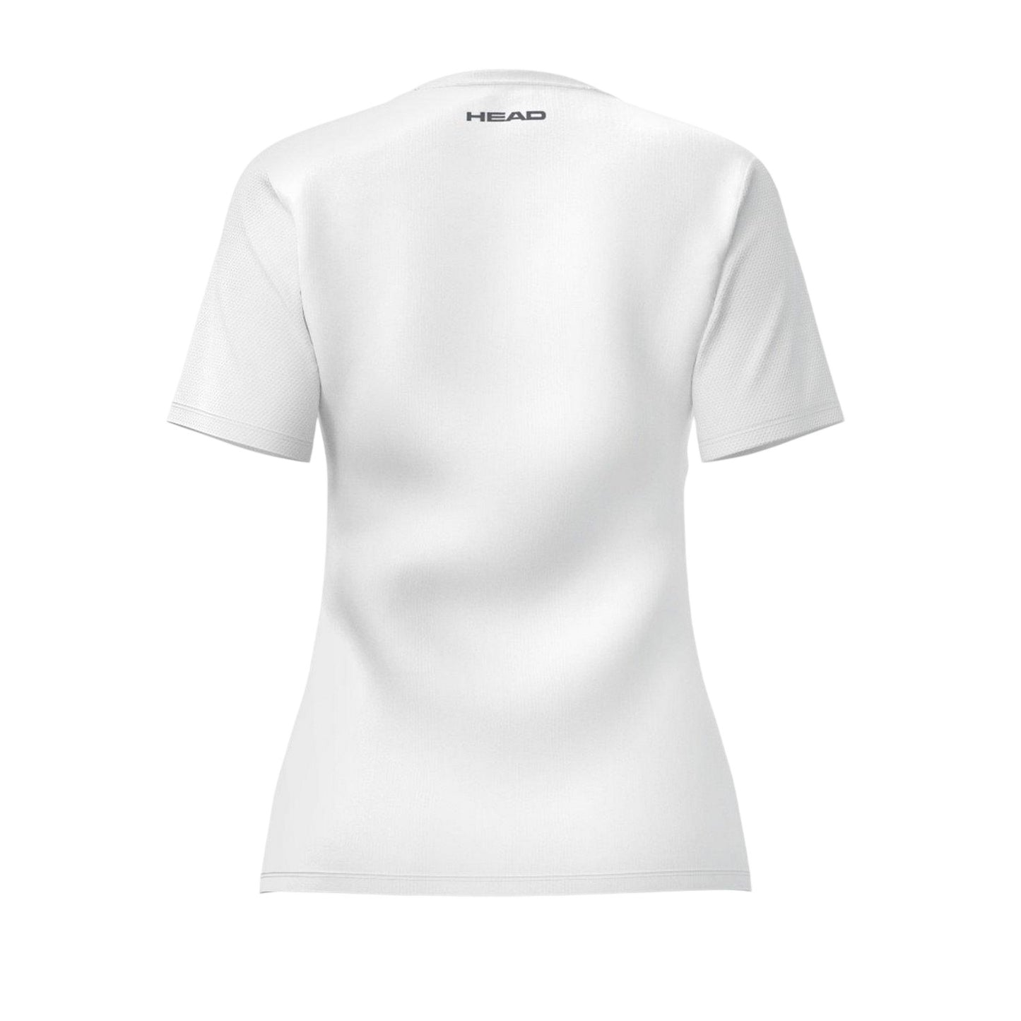 White - Back - Head Womens-Ladies Club 25 Plain T-Shirt