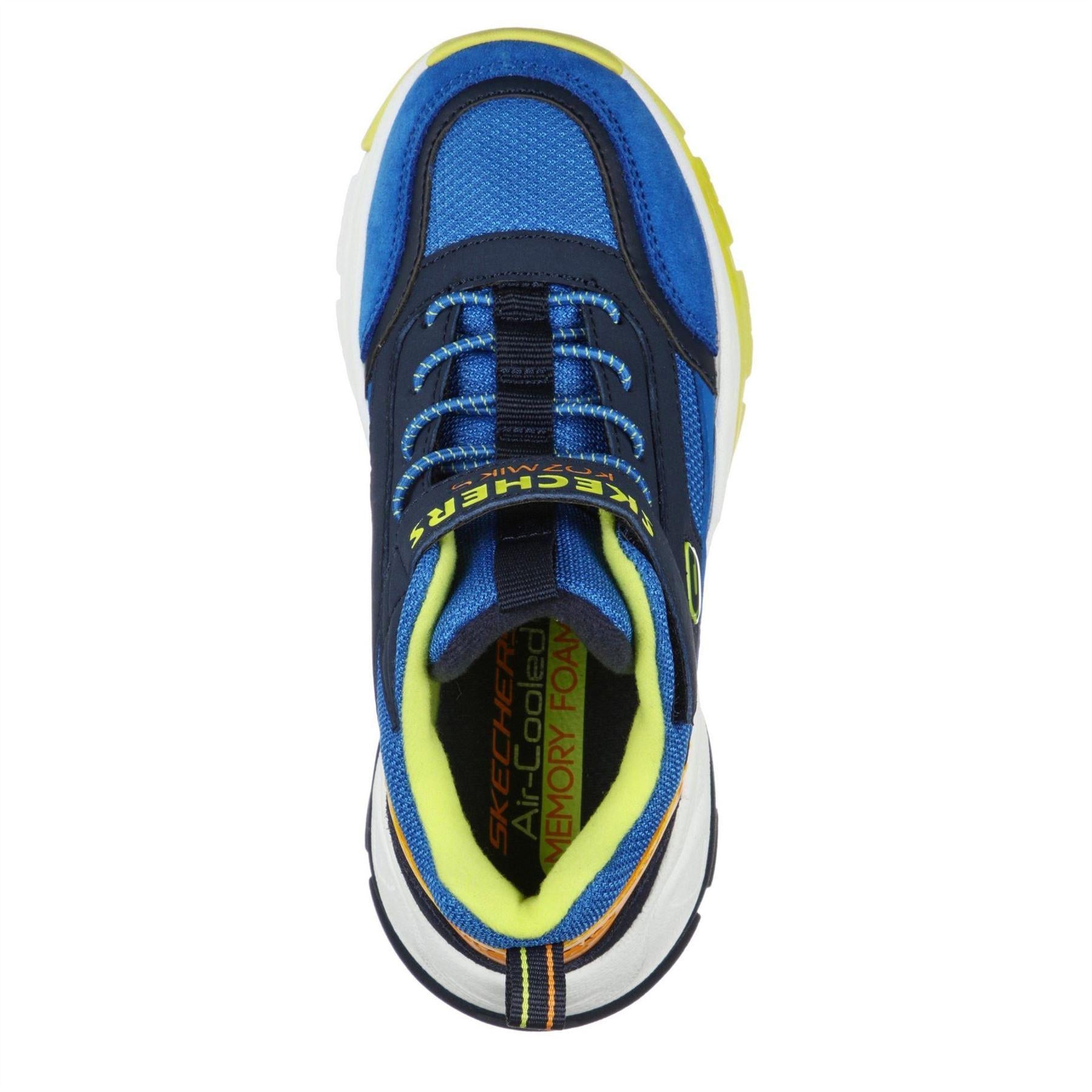 Blue - Side - Skechers Childrens-Kids Kozmiks1 Trainers