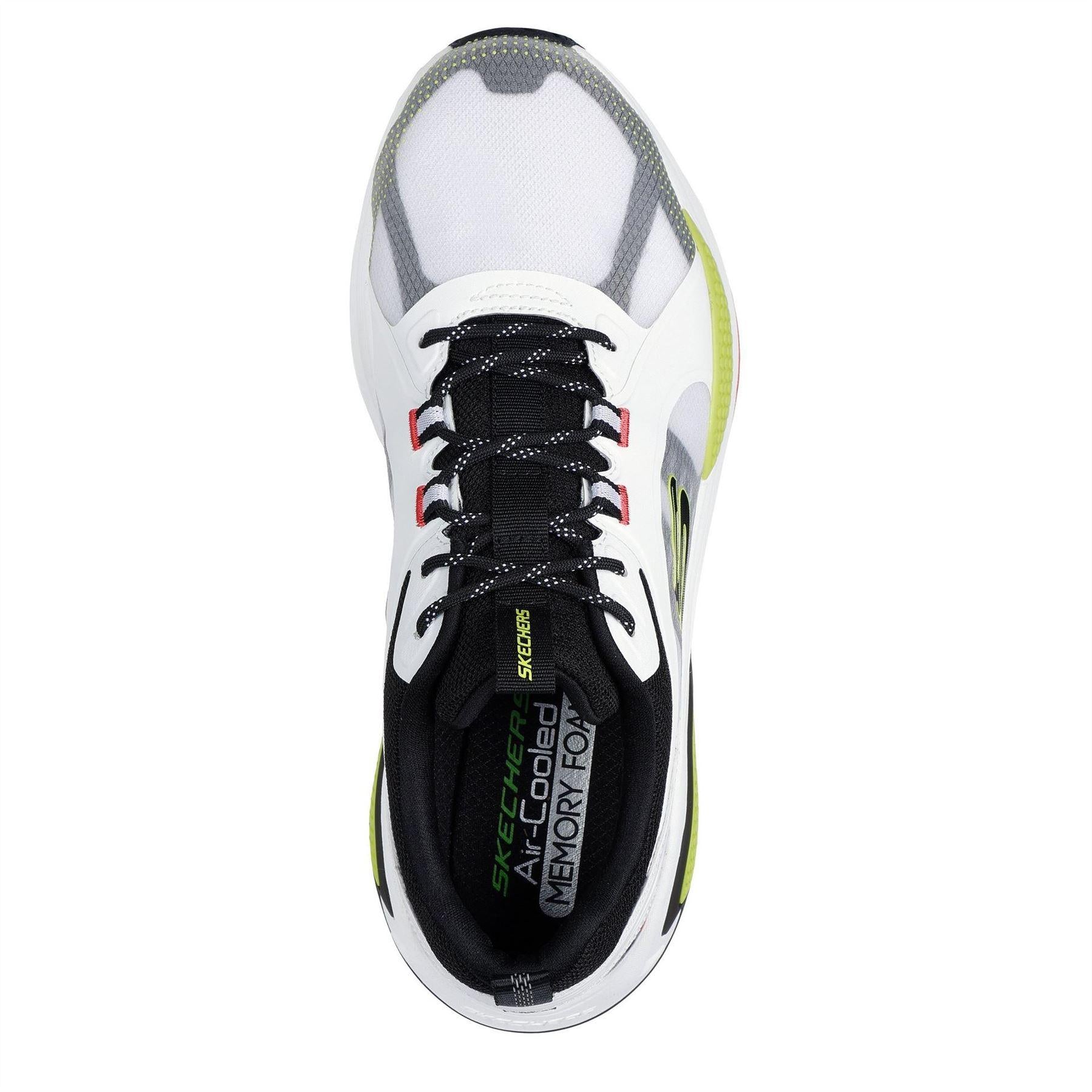 White-Green-Black - Lifestyle - Skechers Childrens-Kids Octus Trainers