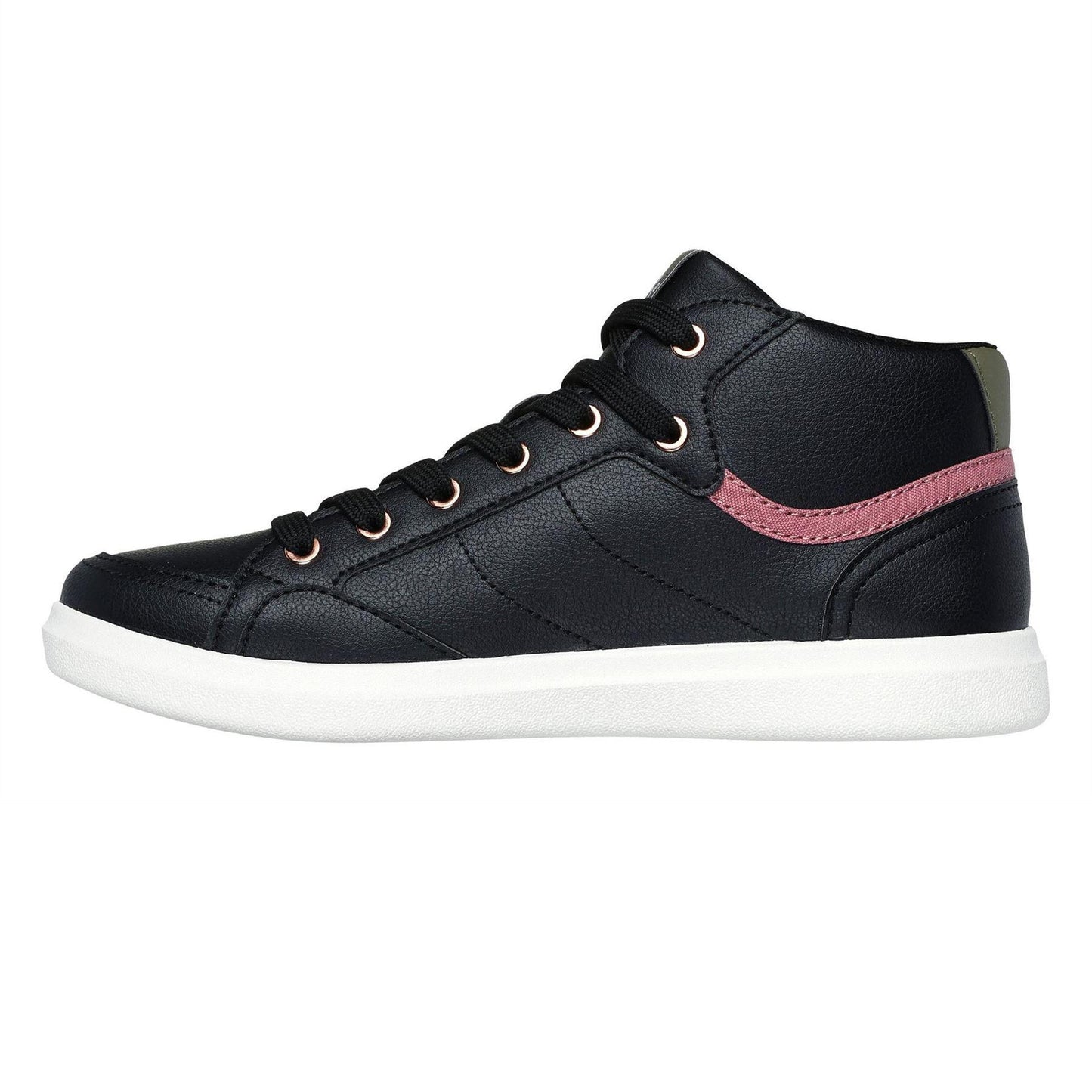 Black - Back - Skechers Womens-Ladies Bobs DVine Trainers