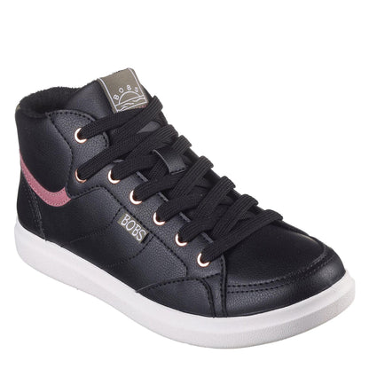 Black - Side - Skechers Womens-Ladies Bobs DVine Trainers