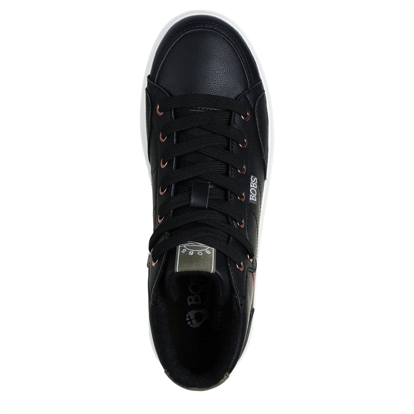 Black - Lifestyle - Skechers Womens-Ladies Bobs DVine Trainers