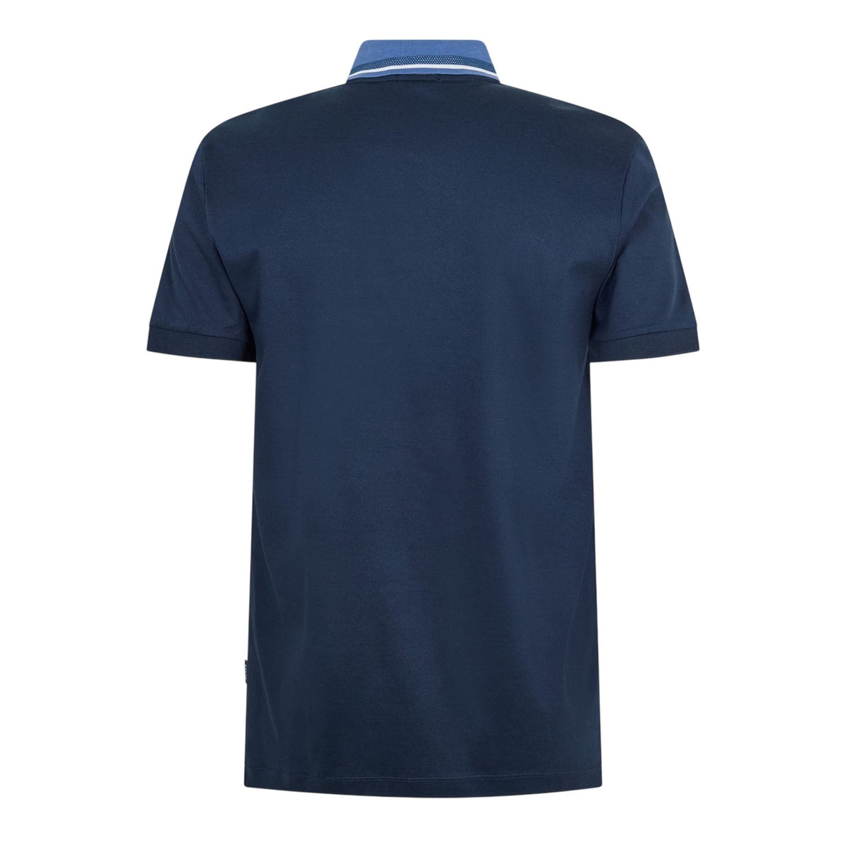 Dark Blue - Back - Boss Mens Contrast Detail Short-Sleeved Polo Shirt