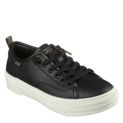 Black - Side - Skechers Womens-Ladies Bobs Copa Platform Trainers