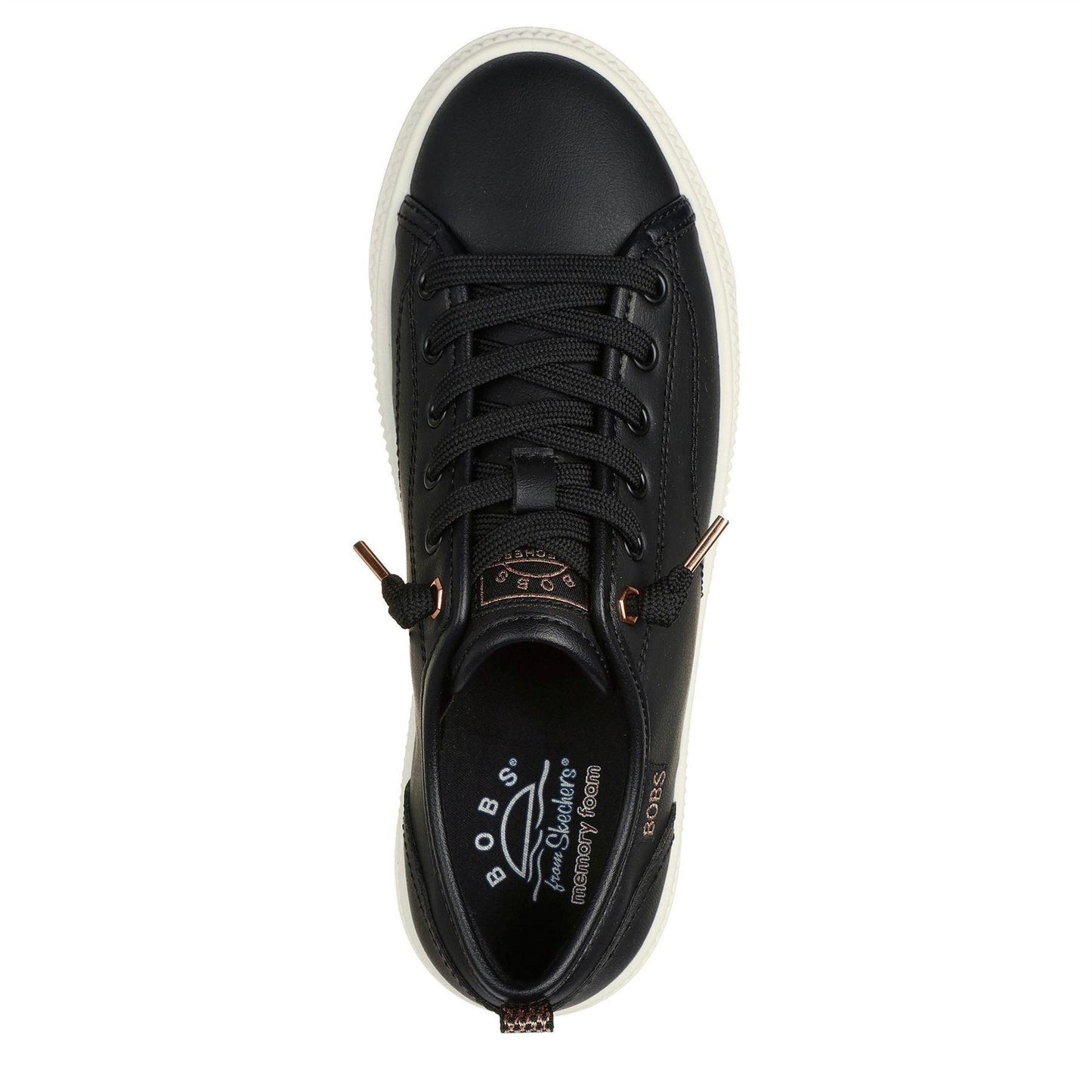 Black - Lifestyle - Skechers Womens-Ladies Bobs Copa Platform Trainers