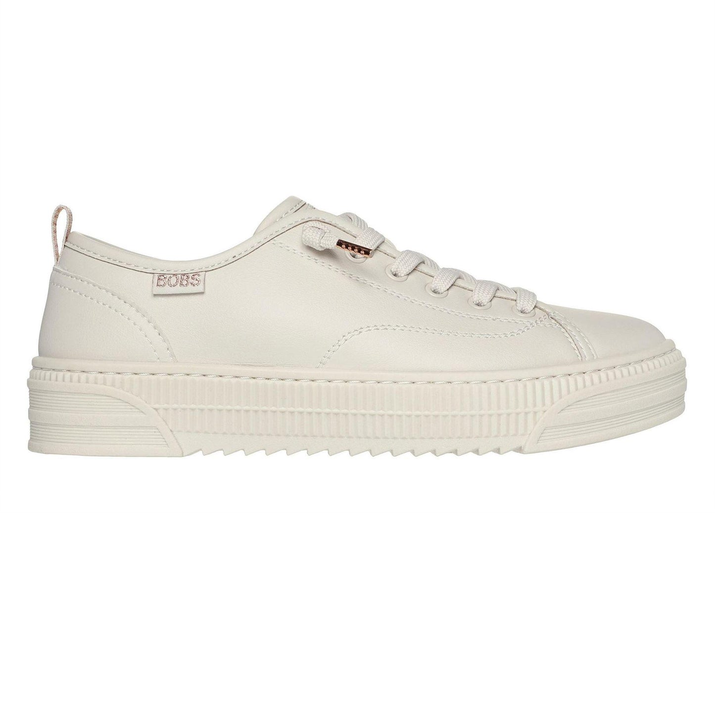 Off White - Front - Skechers Womens-Ladies Bobs Copa Platform Trainers