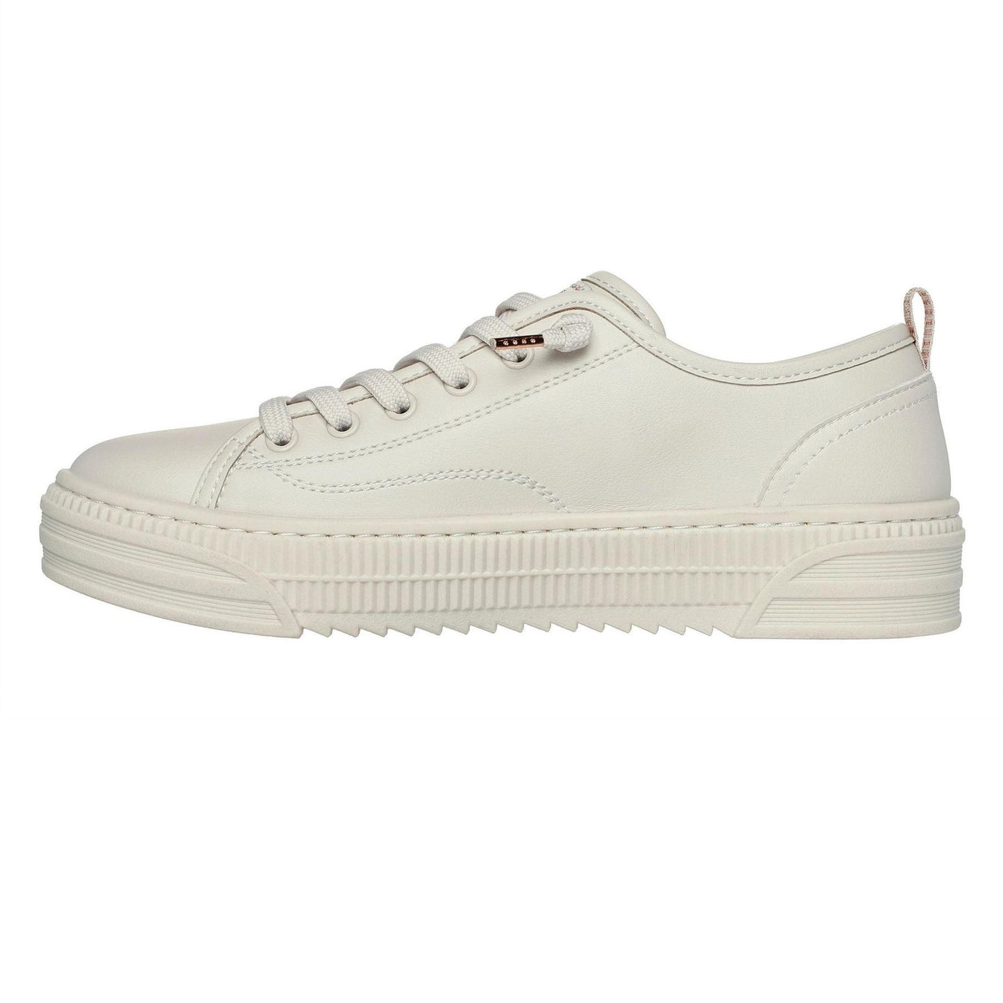 Off White - Back - Skechers Womens-Ladies Bobs Copa Platform Trainers
