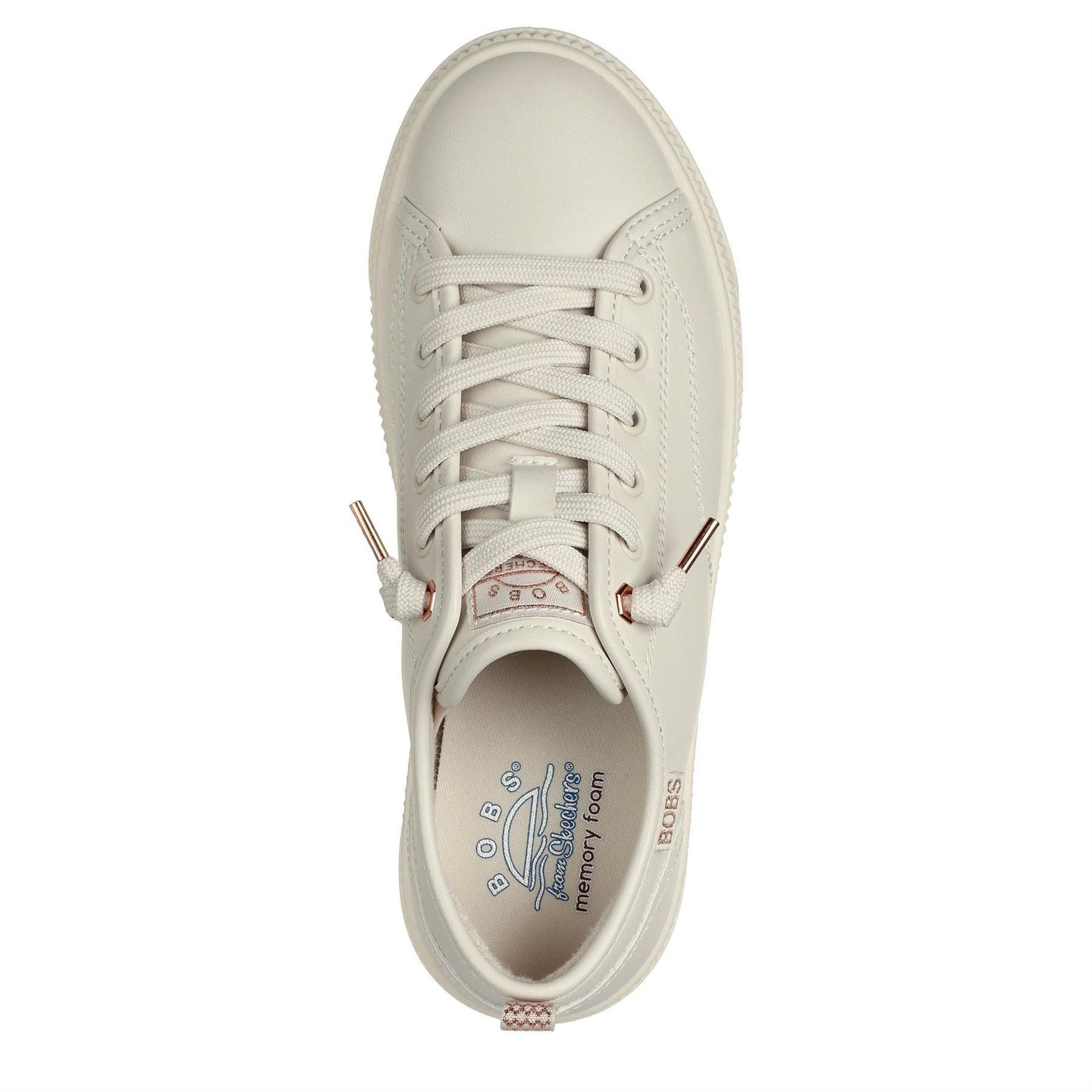 Off White - Lifestyle - Skechers Womens-Ladies Bobs Copa Platform Trainers