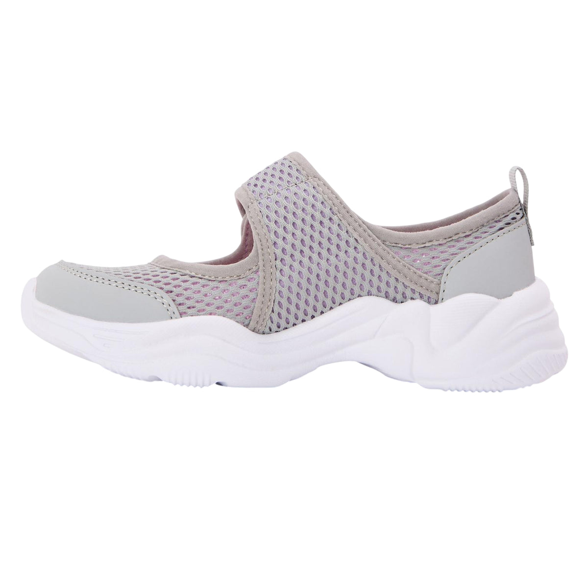 Grey - Back - Skechers Girls Sports Sandals