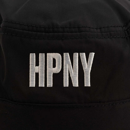 Black-White - Side - Heron Preston HPNY Embroidered Nylon Bucket Hat