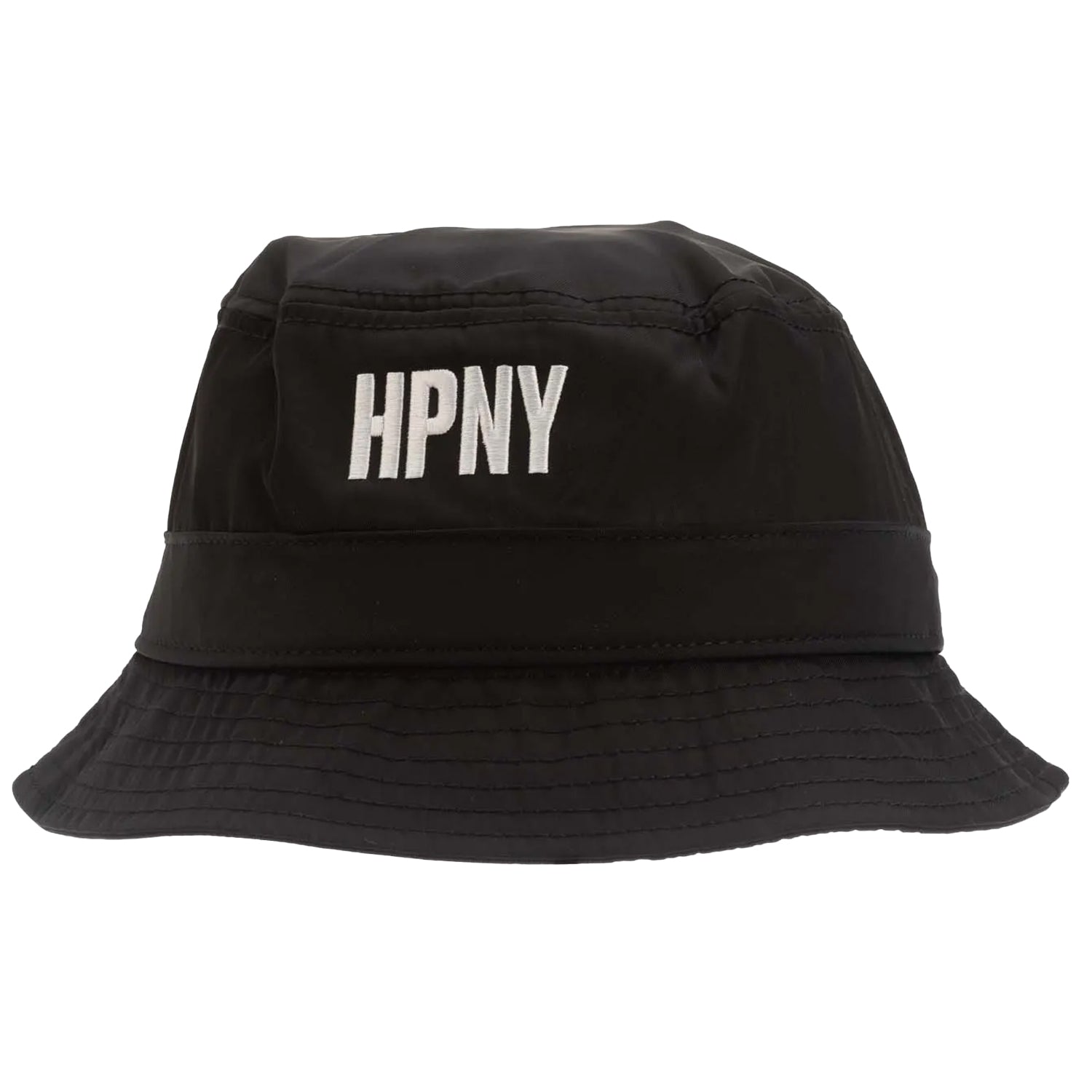 Black-White - Front - Heron Preston HPNY Embroidered Nylon Bucket Hat